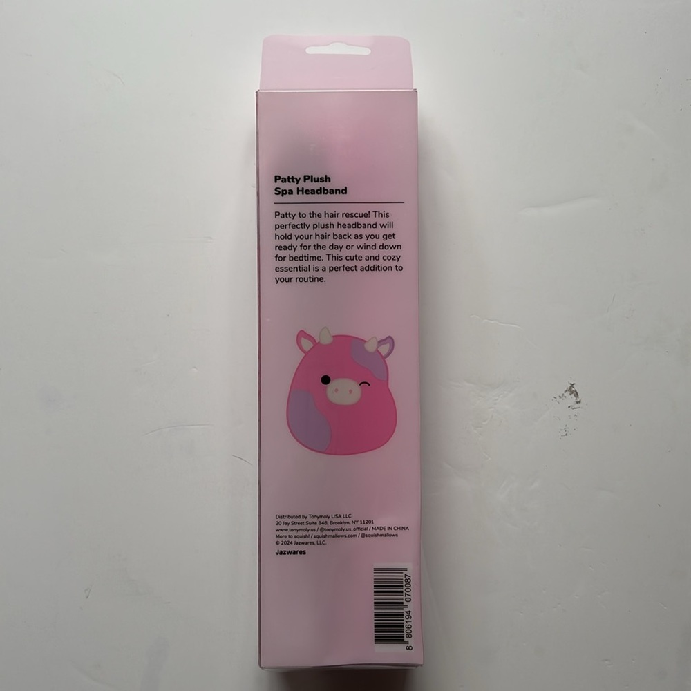 Squishmallows Patty the Cow Plush Pink Headband - Picture 8 of 12